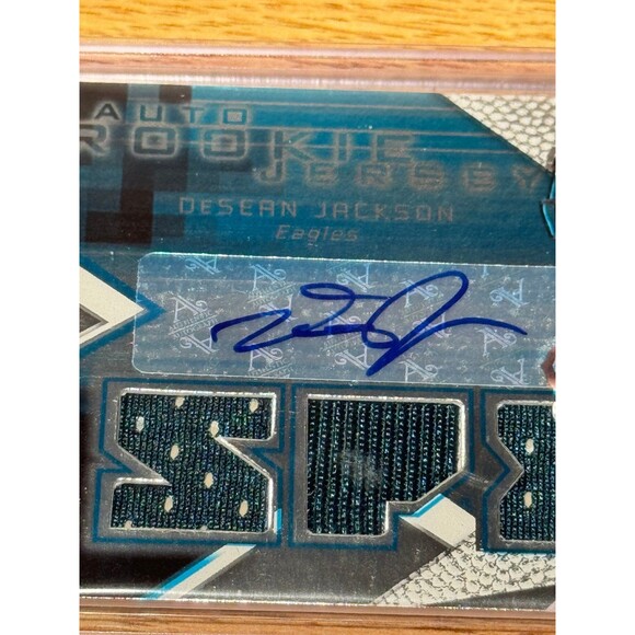 2008 SPx Desean Jackson Triple Jersey Auto Autograph Rookie RC /325 Card #183 - Picture 4 of 7